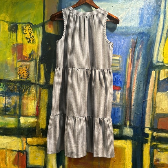 BOBI - TIERED TANK DRESS NAVY size xs - Picture 7 of 10